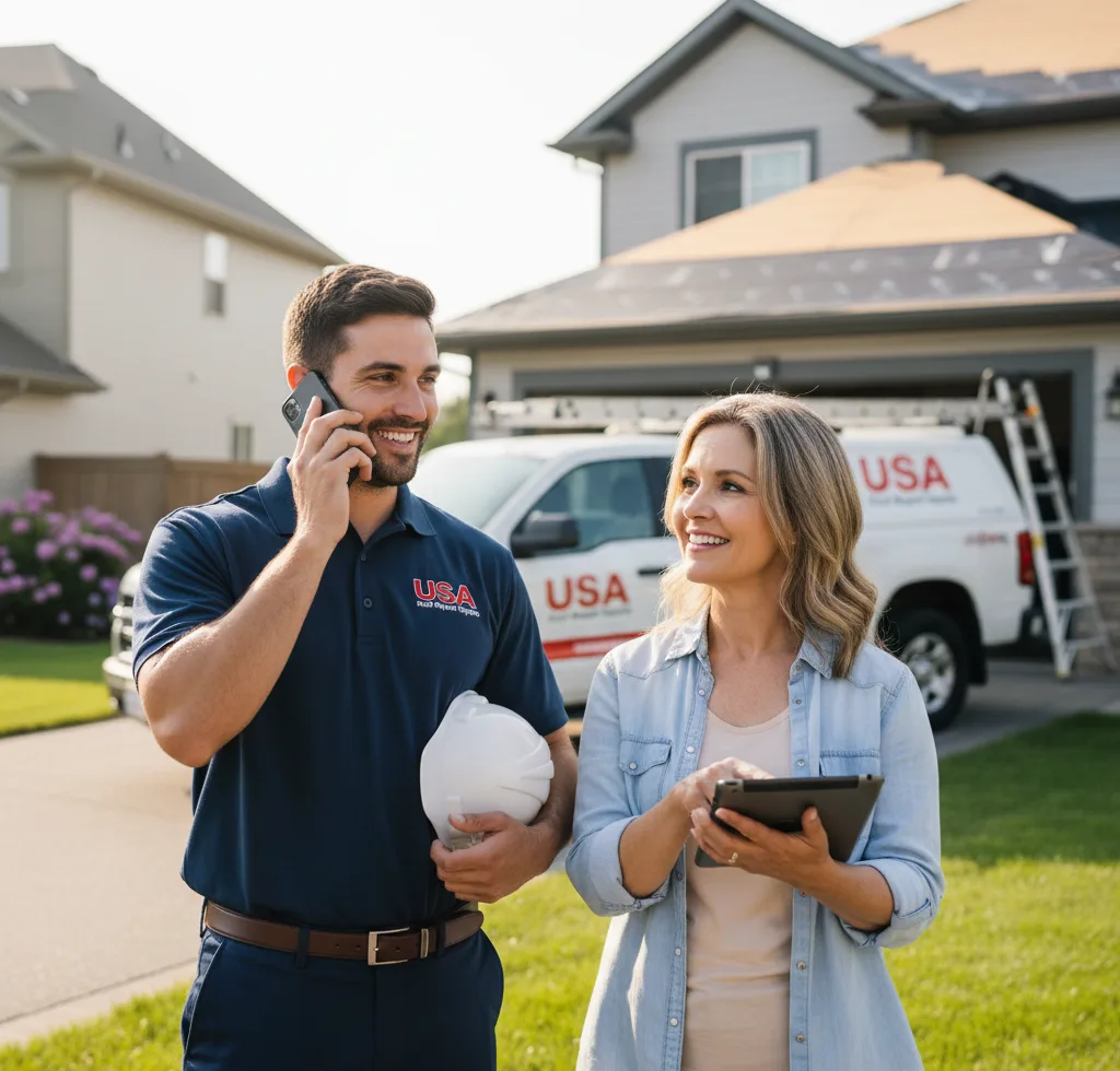 USA Roof Repair Experts customer support in Davidson